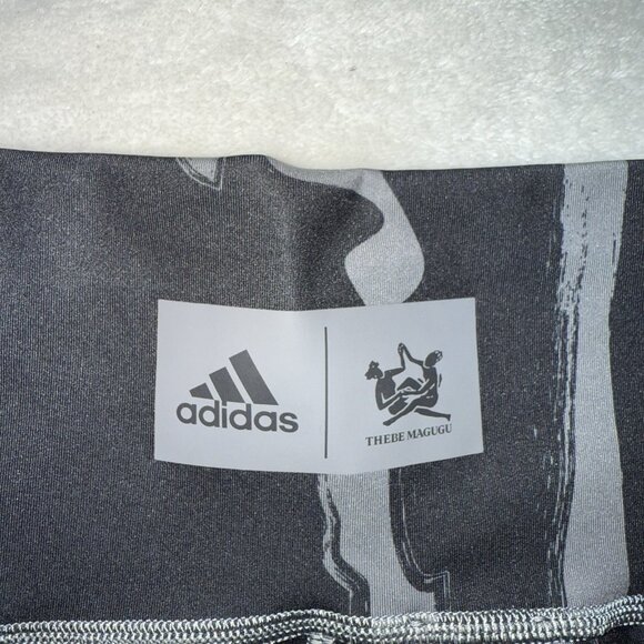 Women's ADIDAS Thebe Magugu Bike Shorts Black Gray SIZE Medium - Picture 8 of 9
